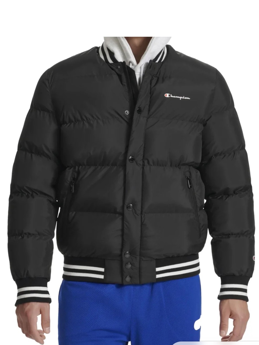 Champion - Men’s Quilted Puffer Bomber Jacket